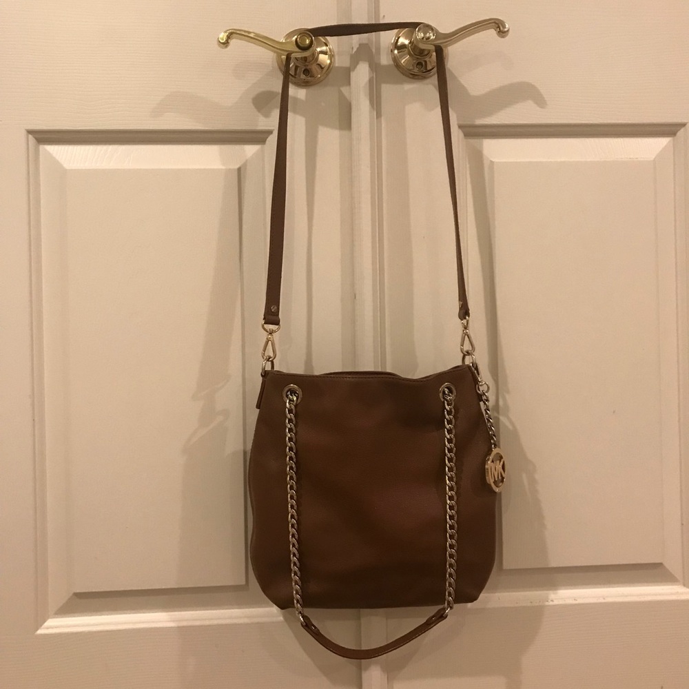 Michael Kors brown leather bag